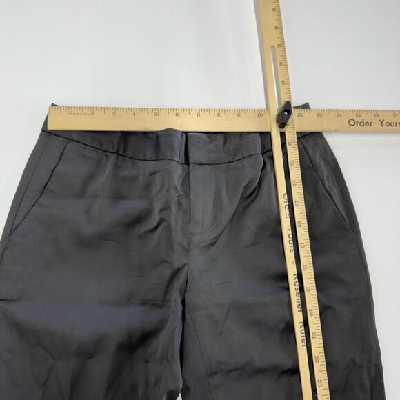 Club Monaco Pants Womens 0 Gray Slim Straight Stretch Mid Rise Professional Work - Picture 6 of 8